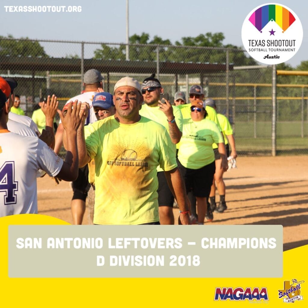 San Antonio Leftovers, D Division champions, 2018 Texas Shootout