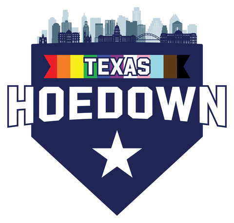 Texas Hoedown LGBTQ+ softball tournament logo